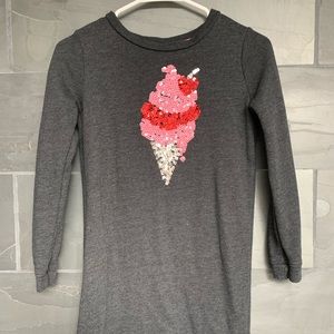 Long sleeved sweater dress